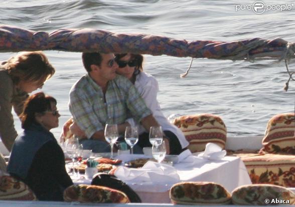 Nicolas et Carla Sarkozy lors de leur voyage en Egypte