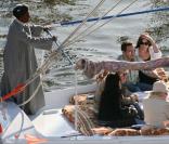 Nicolas et Carla Sarkozy lors de leur voyage en Egypte