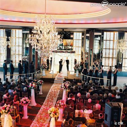 La rainbow wedding room où se tiendra la réception du mariage