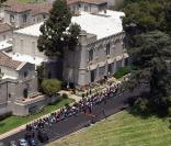 L'hommage à Michael Jackson dans le cimetière de Forest Lawn dans la banlieue de Los Angeles, un an après sa mort le 25 juin 2010