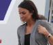 Après la sèche élimination des Trois Lions par l'Allemagne, la délégation anglaise, manifestement très déçue, a fait son retour à Londres le 29 juin... Photo : Christine Bleakley, compagne de Frank Lampard 