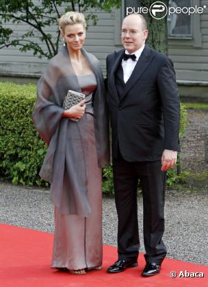 Albert Grimaldi et sa future épouse Charlene Wittstock