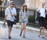 Leighton Meester et quelques amis à Paris, le 4 juillet 2010