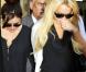 Lindsay Lohan, à la sortie du tribunal de Beverly Hills, après la sentence (3 mois de prison ferme), le 6 juillet 2010.