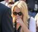 Lindsay Lohan, à la sortie du tribunal de Beverly Hills, après la sentence (3 mois de prison ferme), le 6 juillet 2010.