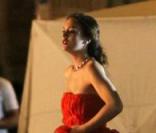 Leighton Meester sur le tournage de Gossip Girl, à la gare du nord à Paris. Le 9 juillet 2010