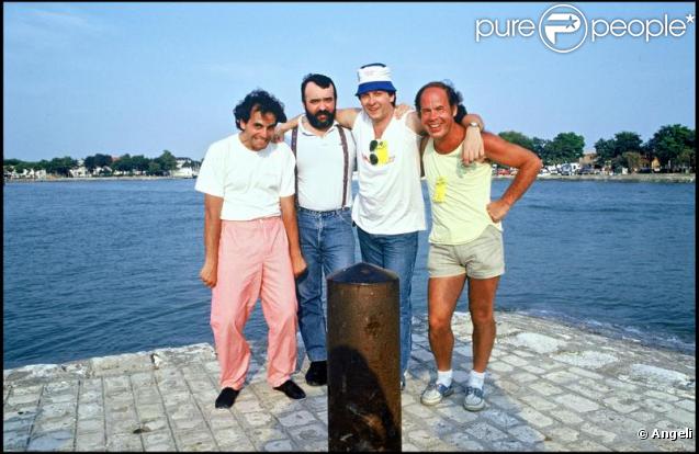 Olivier Guillot, Gilles Lecouty et Francis Vacher, en compagnie de Marc Toesca. 