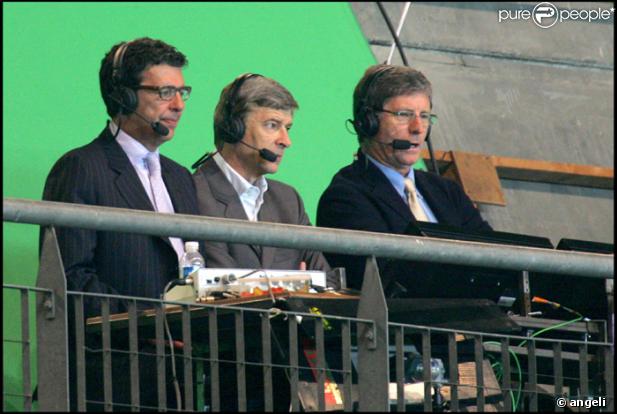 Thierry Gilardi, Arsène Wenger et Jaan-Michel Larqué