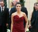 Penélope Cruz, lors de la cérémonie des Oscars 2010, dans un magnifique fourreau drapé bordeaux signé Donna Karan