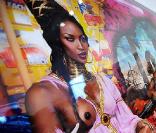 Vernissage exposition  American Jesus  de David LaChapelle à New York, le 13 juillet 2010. Naomi Campbell 
