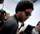 Vernissage exposition  American Jesus  de David LaChapelle à New York, le 13 juillet 2010. Lenny Kravitz 