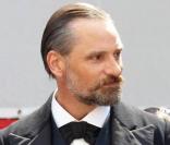 Viggo Mortensen en Sigmund Freud sur le plateau de  A dangerous method , de David Cronenberg, à Vienne, en juillet 2010.