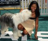 Sam et Omarosa lors de la première mondiale du film d'animation Comme chiens et chats : La Revanche de Kitty Galore, le 25 juillet 2010 à Hollywood