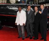 Le casting masculin au complet, à l'occasion de l'avant-première britannique de  L'agence tous risques , à l'Empire de Leicester Square, à Londres, le 27 juillet 2010.