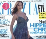 Monica Bellucci en couverture de  Grazia , 30 juillet 2010 