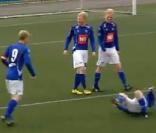 Des photos d'un match de première division islandaise, le 25 juillet 2010.