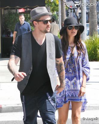 Nicole Richie et Joel Madden à Beverly Hills, le 8 août 2010