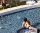 J-Lo, son époux Marc Anthony, et leurs enfants se reposent sous le soleil de Mexico. Juillet 2010