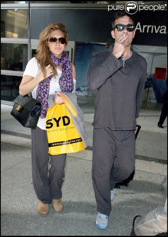 Robbie Williams et Ayda Field 