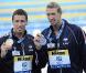 Plus rapide, Frédérick Bousquet a sorti Alain Bernard du 50m nage libre des championnats d'Europe de Budapest, le 14 août 2010. (photo d'archives)