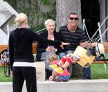 Gwen Stefani et son mari Gavin Rossdale, leurs fils Zuma et Kingston, à Los Angeles