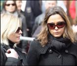 lavie Flament et Sandrine Quétier, venues dire adieu à leur collègue