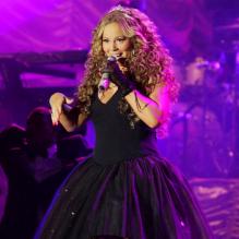 Mariah Carey en concert au festival Rodeo of Barreto, au Brésil, le 21 août 2010