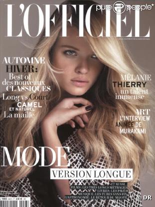 Mélanie Thierry en couverture de L'Officiel