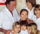 Julio Iglesias et sa famille, Miranda sa compagne et leurs enfants