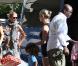 Heidi Klum et Seal accompagnent leurs enfants à l'anniversaire de Romeo Beckham le 1er septembre 2010 à Los Angeles