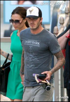 Victoria peut compter sur le soutien de son mari David Beckham lors de la fête d'anniversaire de Romeo Beckham le 1er septembre 2010 à Los Angeles