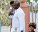 Seal et ses fils lors de la fête d'anniversaire de Romeo Beckham le 1er septembre 2010 à Los Angeles