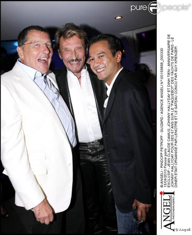 Jean-Claude Camus à l'anniversaire de Johnny Hallyday le 15 juin 2010