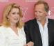 Catherine Deneuve et Fabrice Luchini, lors du photocall de  Potiche  à la 67e Mostra de Venise, le 4 septembre 2010.
