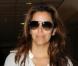 Eva Longoria a son arrivée à l'aéroport d'Heathrow, le 4 septembre 2010