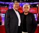 Jean-Claude Camus et Michel Sardou lors de l'enregistrement de l'émission Vivement Dimanche dont la diffusion est prévue le 12 septembre 2010