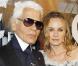Karl Lagerfeld et Diane Kruger à l'occasion de la réouverture de la boutique Chanel du quartier de Soho, dans le cadre du Mercedes Benz Fashion Spring 2010, à New York, le 9 septembre 2010.