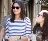Bruce Willis déjeune avec sa femme Emma Heming et sa fille Rumer Willis, à Los Angeles