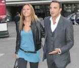 Sandrine Quétier et Nikos Aliagas au cocktail de rentrée de TF1 (13 septembre 2010 au Palais Brongniart)