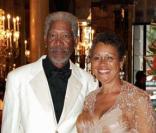Morgan Freeman et sa femme à Monaco en septembre 2007 