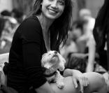 Daisy Lowe dans les coulisses du défilé Vivienne Westwood à Londres le 19 septembre 2010