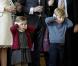 Les enfants de Frederik et Mary de Danemark, Isabella et Christian, à une cérémonie officielle à Copenhague dans le palais d'Amalienborg le 21 septembre 2010