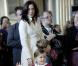Mary de Danemark assiste avec ses enfants Isabella et Christian à une cérémonie officielle à Copenhague dans le palais d'Amalienborg le 21 septembre 2010