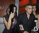 George Clooney et Elisabetta Canalis à la sortie du restaurant Nobu, à Milan. 27/09/2010