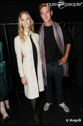 Pierre Casiraghi et sa bien-aimée Beatrice Borromeo à la soirée organisée par Vogue Italie, à l'Éclaireur. 1er octobre