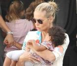 Heidi Klum et ses enfants à Los Angeles, le 3 octobre 2010