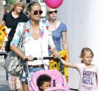 Heidi Klum et ses enfants à Los Angeles, le 3 octobre 2010