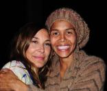 Ayo et Zazie lors du défilé Vanessa Bruno à Paris le 4 octobre 2010