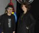 L'artiste Ji Ji présente ses Pandas à Fanny Ardant à l'occasion de la 13e exposition de l'Espace culturel Louis Vuitton, Qui es-tu Peter du 1er octobre 2010 au 9 janvier 2011 à Paris.  