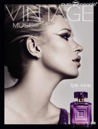 Kate Moss pour son nouveau parfum Vintage Muse